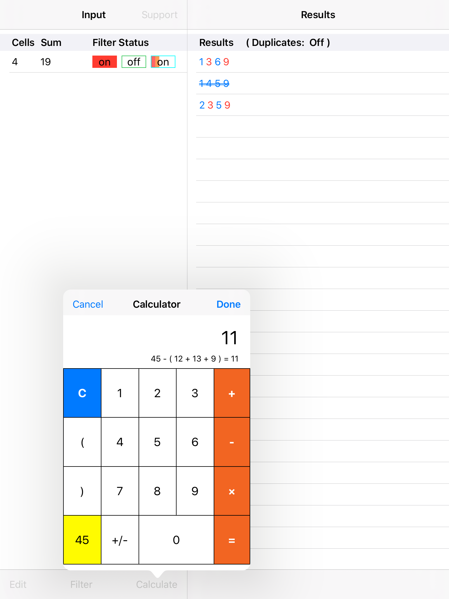 Calculator iPad